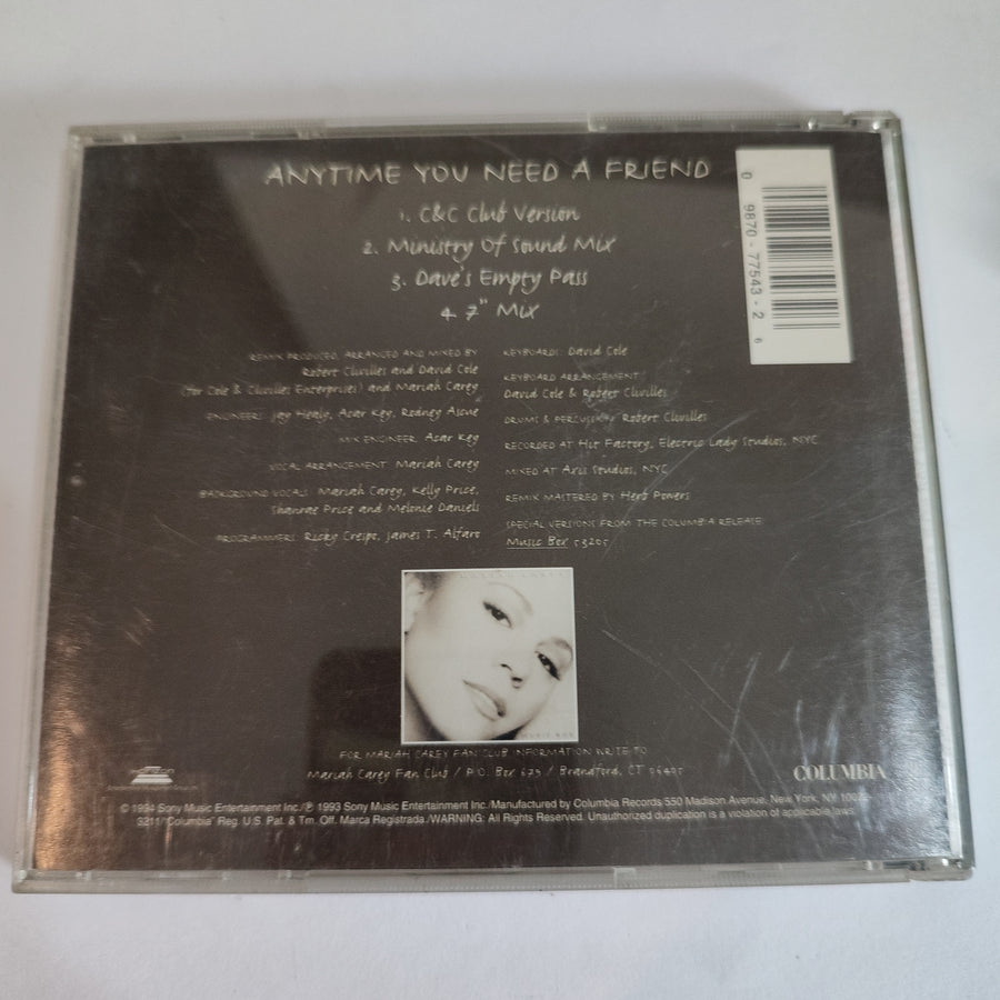 Mariah Carey - Anytime You Need A Friend (CD) (VG+)