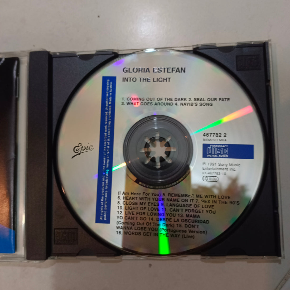 Gloria Estefan - Into The Light (CD) (VG+)