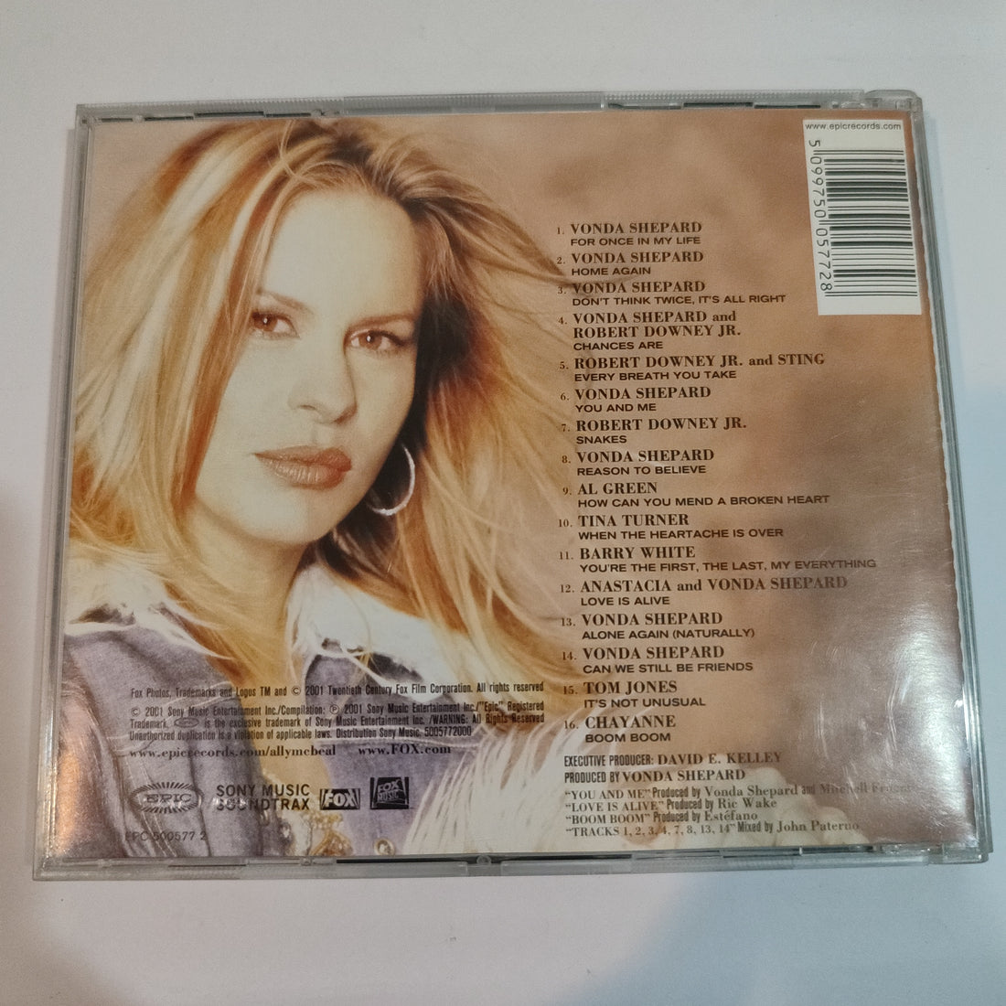 ซีดี Various Featuring Vonda Shepard - Ally McBeal (For Once In My Life) (CD) (NM or M-)