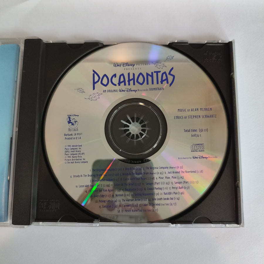 ซีดี Alan Menken, Stephen Schwartz - Pocahontas An Original Walt Disney Records Soundtrack CD VG+