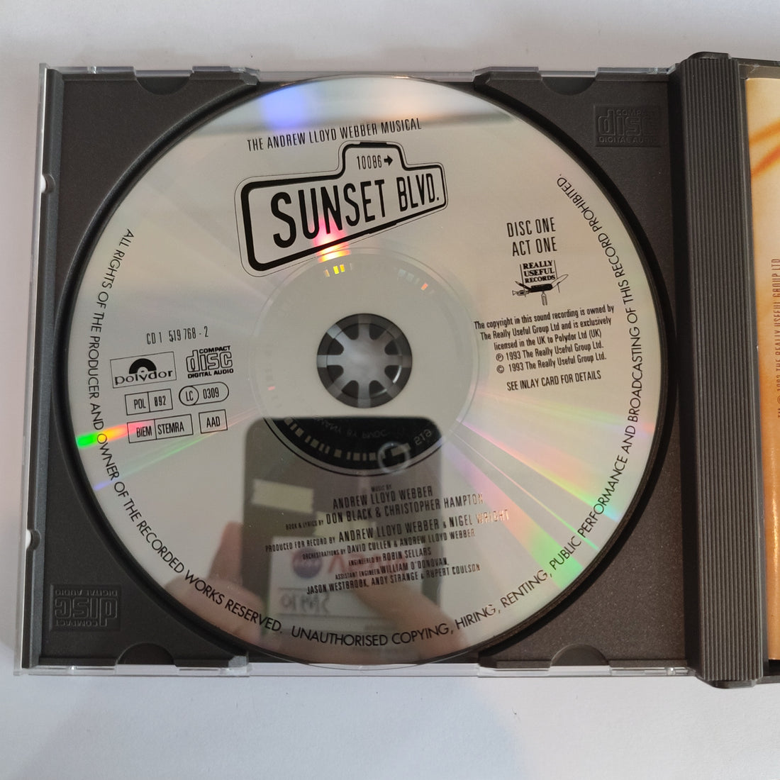 ซีดี Andrew Lloyd Webber - Sunset Boulevard World Premiere Recording CD VG+