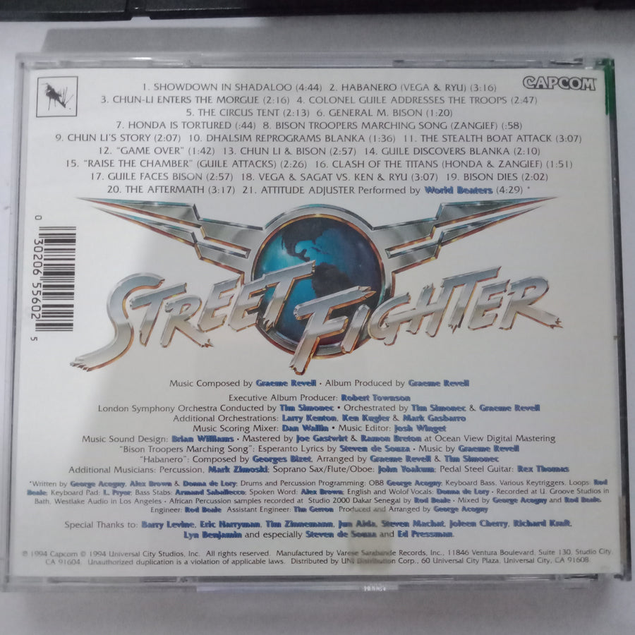 ซีดี Graeme Revell - Street Fighter Original Motion Picture Score CD VG