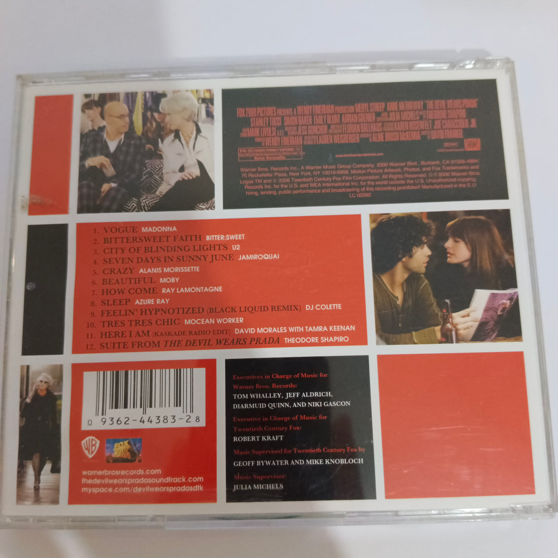 ซีดี Various - Music From The Motion Picture The Devil Wears Prada (CD) (VG+)