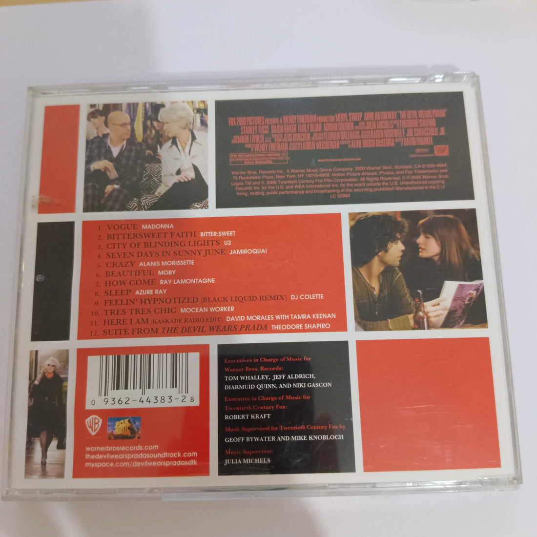 ซีดี Various - Music From The Motion Picture The Devil Wears Prada (CD) (VG+)