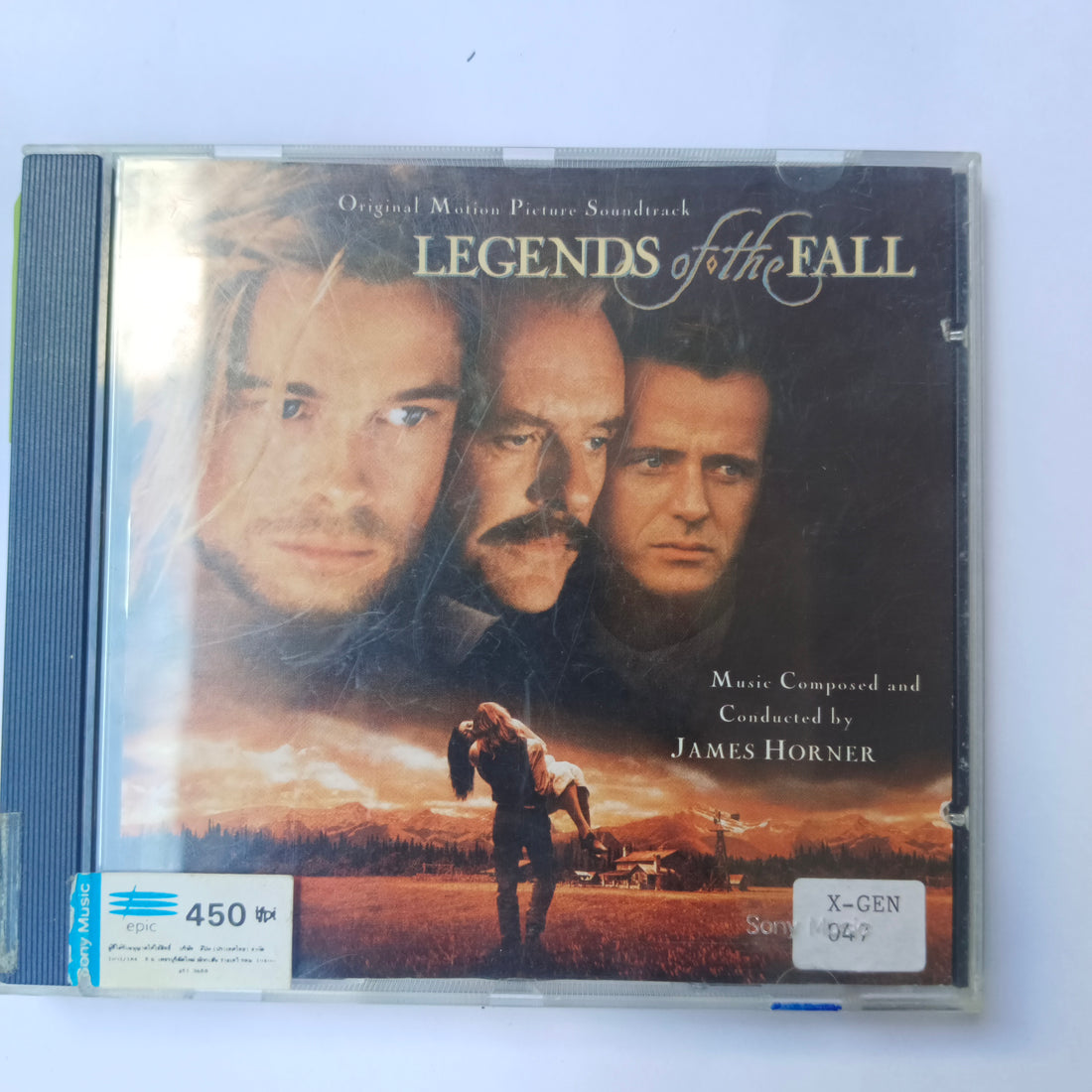 ซีดี James Horner - Legends Of The Fall (Original Motion Picture Soundtrack) (CD) (VG+)