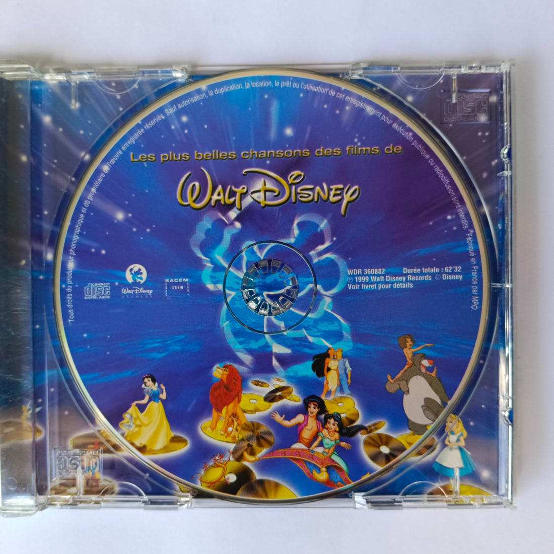 Les plus grandes chansons des films ( en francais) de Walt Disney, CD chez  Musicland - Ref:119154584