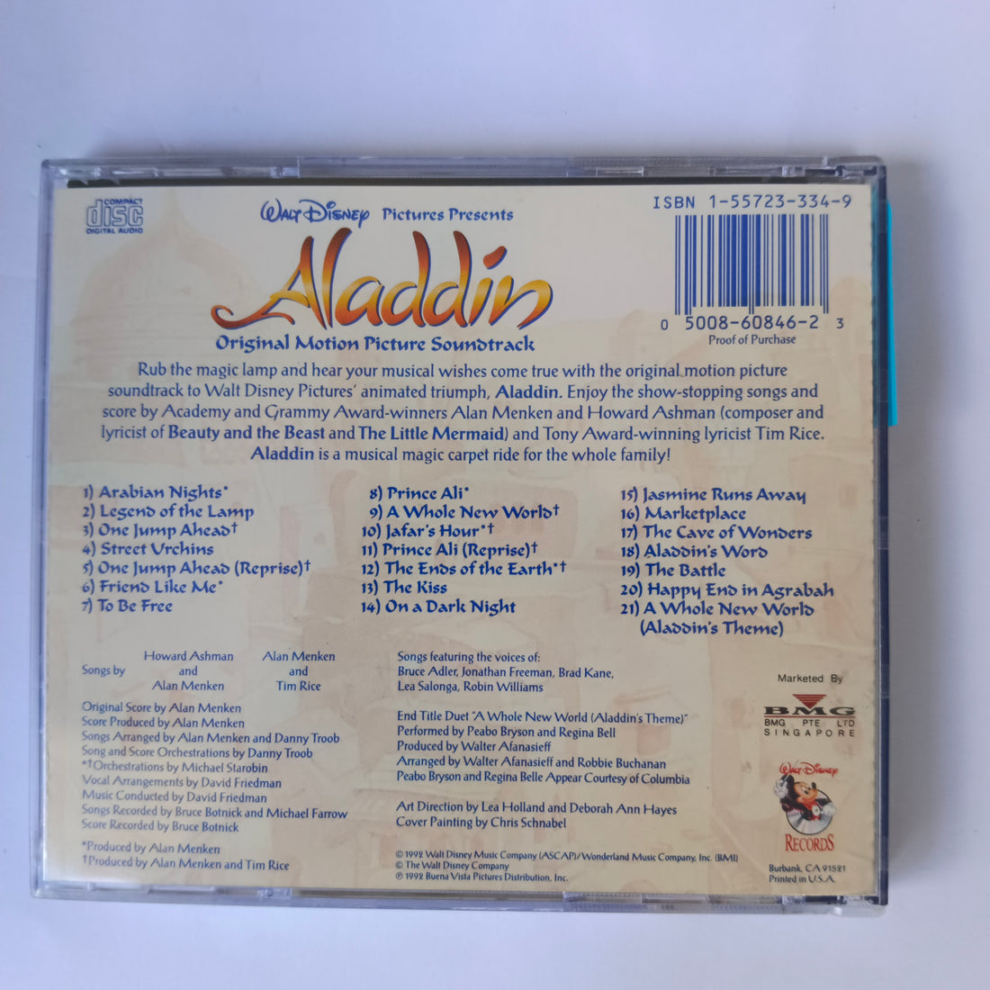 ส่งฟรี* Alan Menken, Howard Ashman, Tim Rice : Aladdin (Original Motion ...