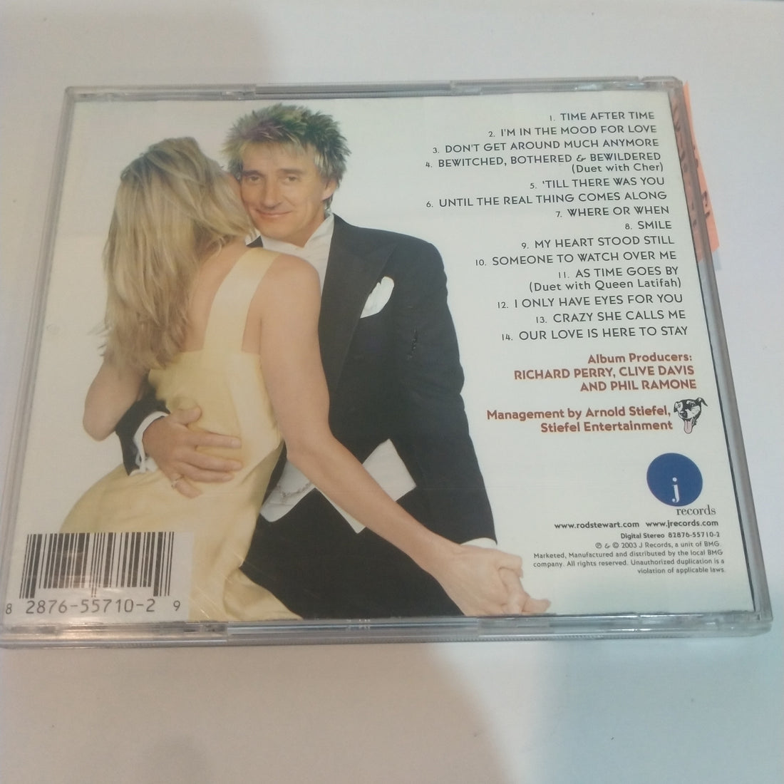 ซีดี Rod Stewart - As Time Goes By... The Great American Songbook Vol. II (CD) (VG)