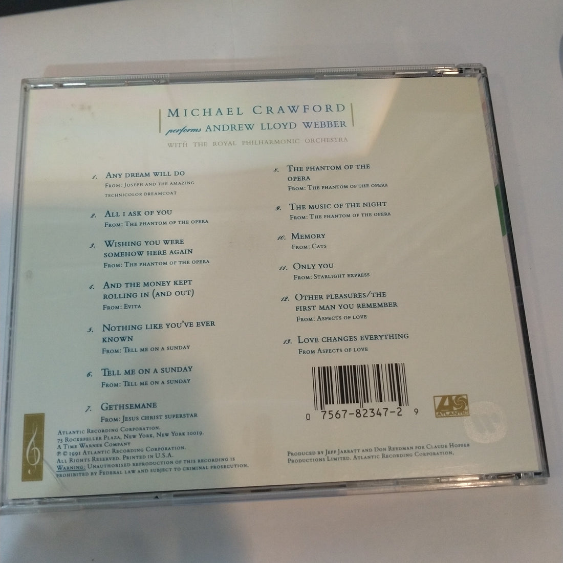 Michael Crawford - Michael Crawford Performs Andrew Lloyd Webber (CD) (VG+)