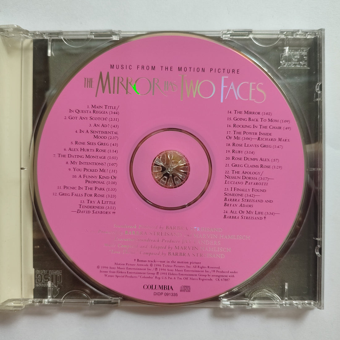 Barbra Streisand / Marvin Hamlisch - The Mirror Has Two Faces (CD) (NM or M-)