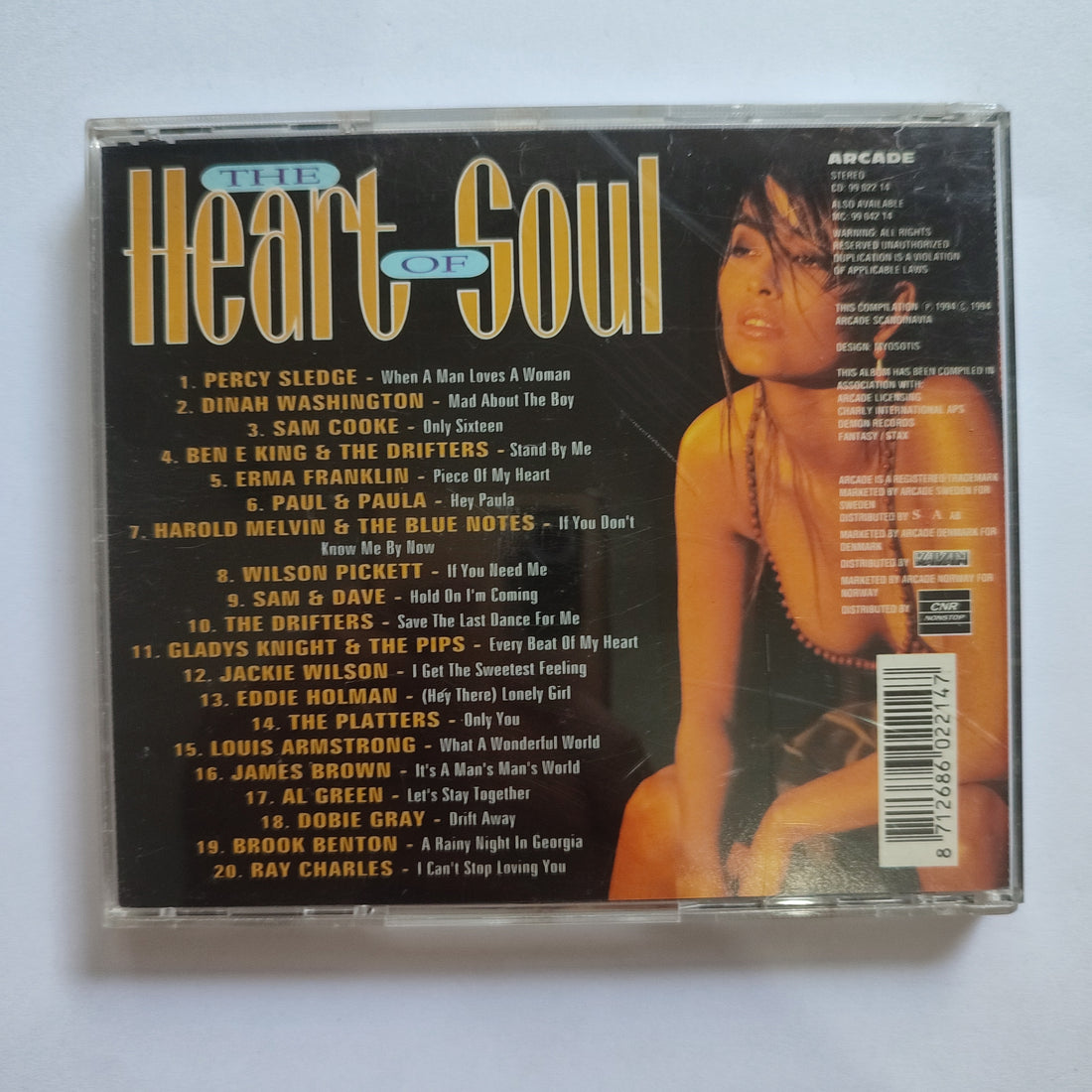 ซีดี Various - The Heart Of Soul (CD) (VG+)