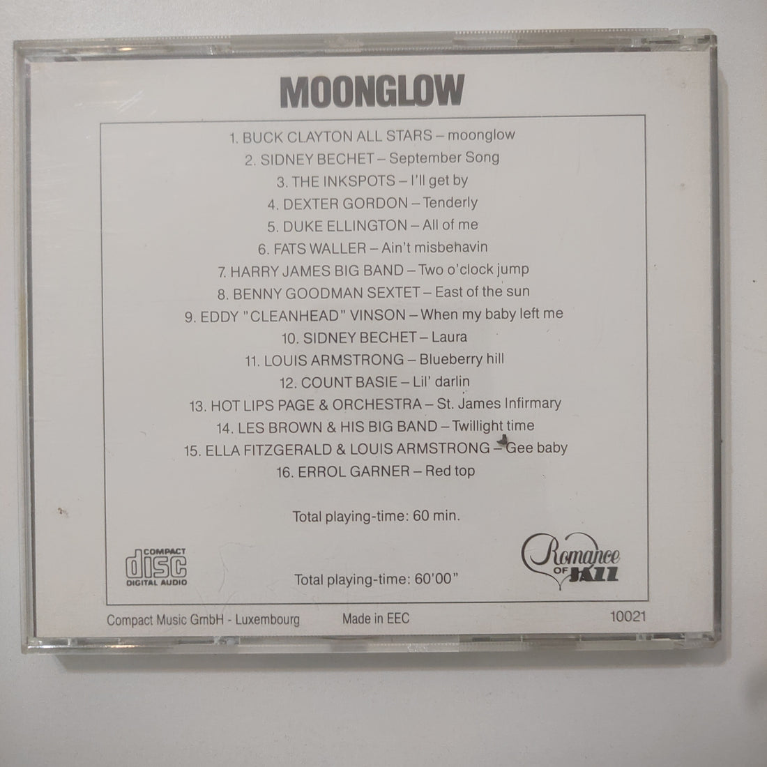 ซีดี Various - Moonglow (CD) (VG)