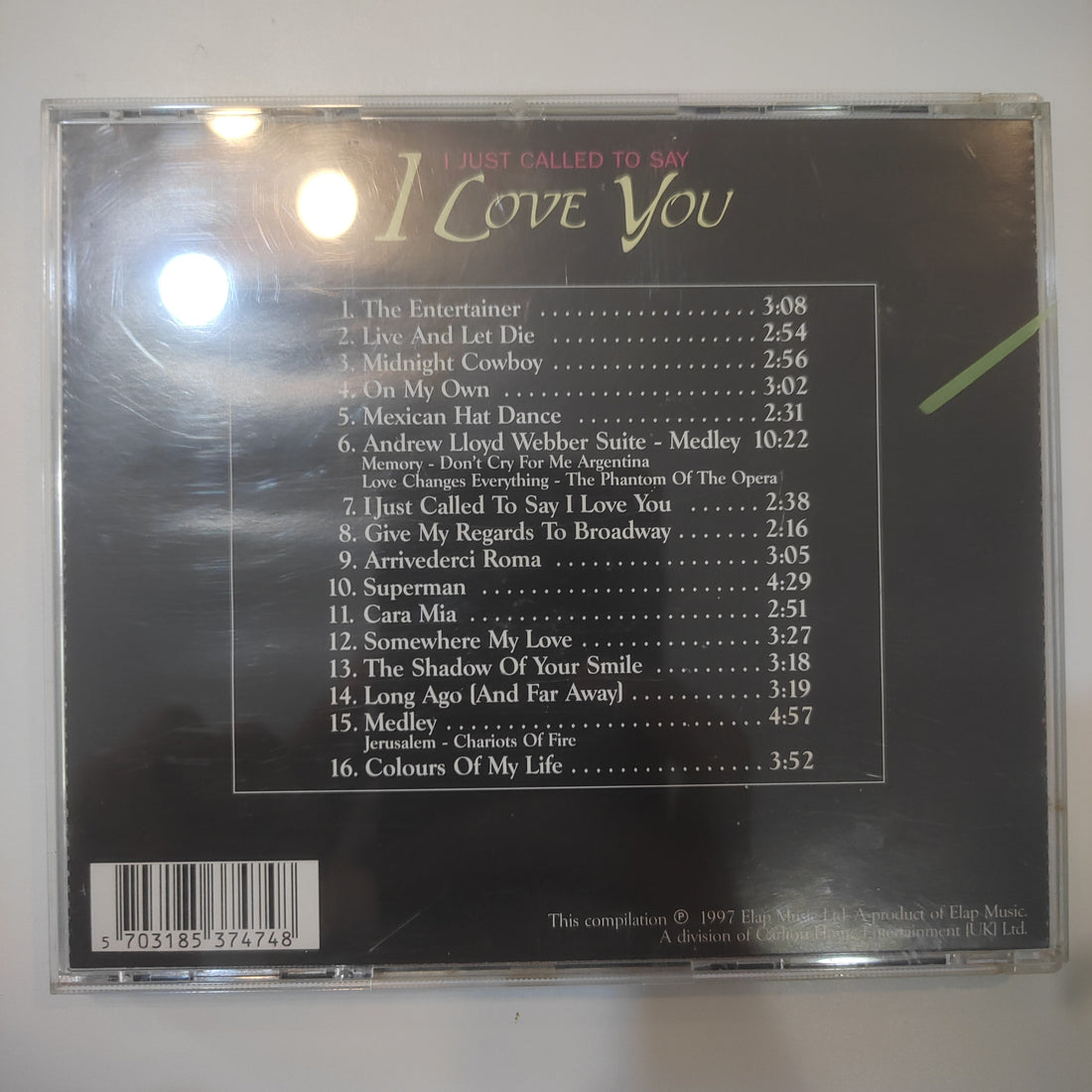 ซีดี Mantovani And His Orchestra - I Just Called To Say I Love You CD VG