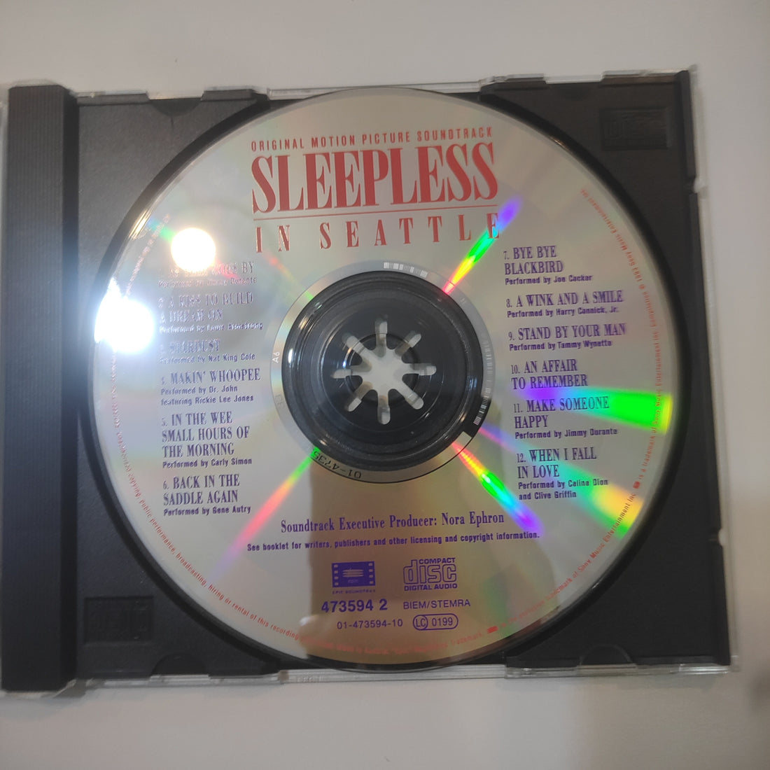 ซีดี Various - Sleepless In Seattle (Original Motion Picture Soundtrack) (CD) (VG+)