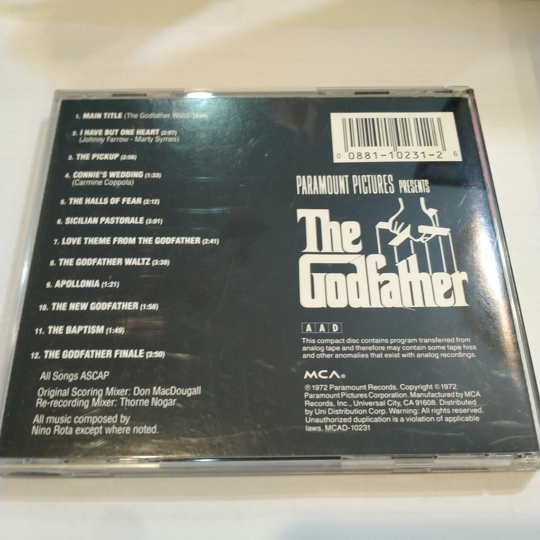 ซีดี Nino Rota - The Godfather (CD) (VG+)