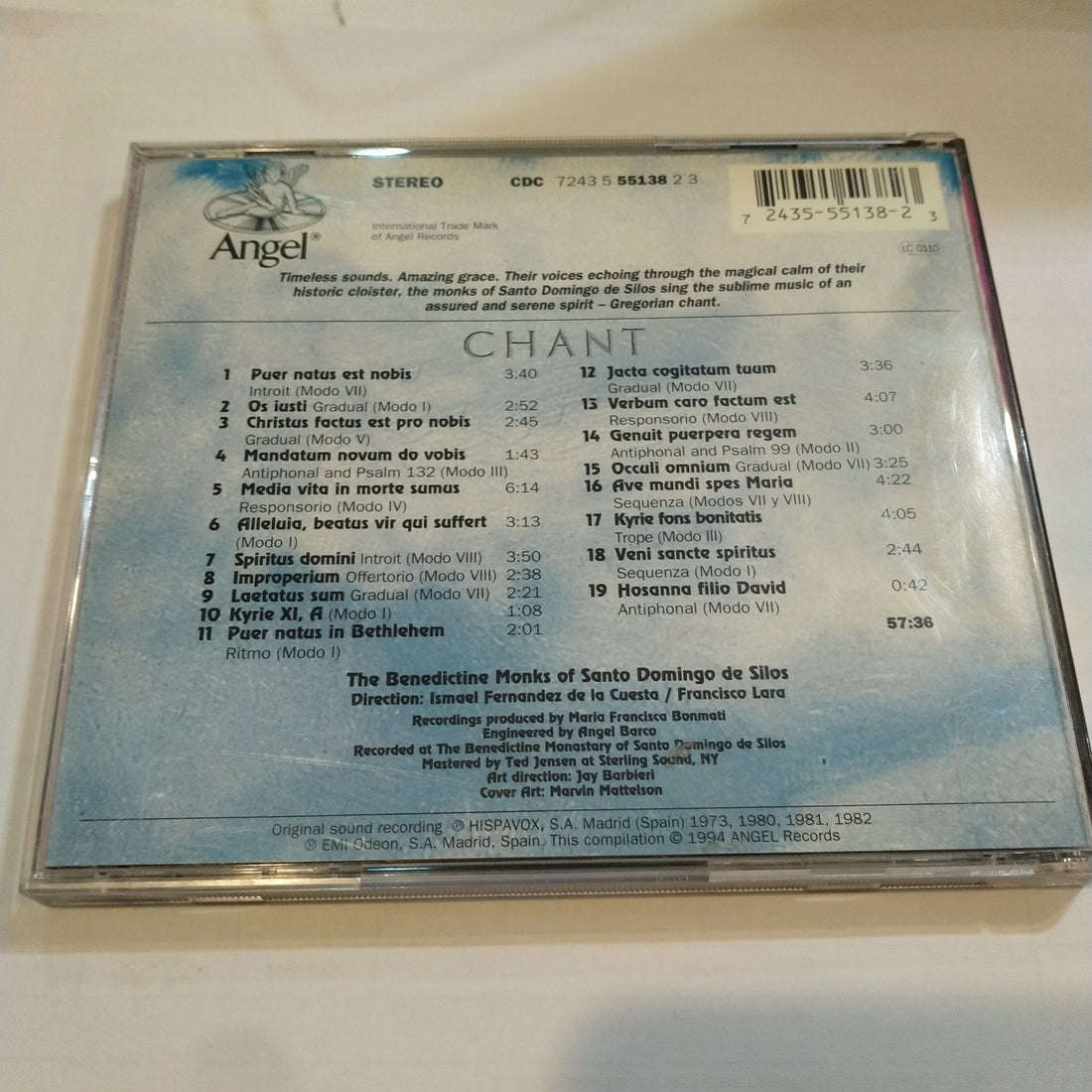 ซีดี Coro De Monjes Del Monasterio De Santo Domingo De Silos - Chant CD NM or M-