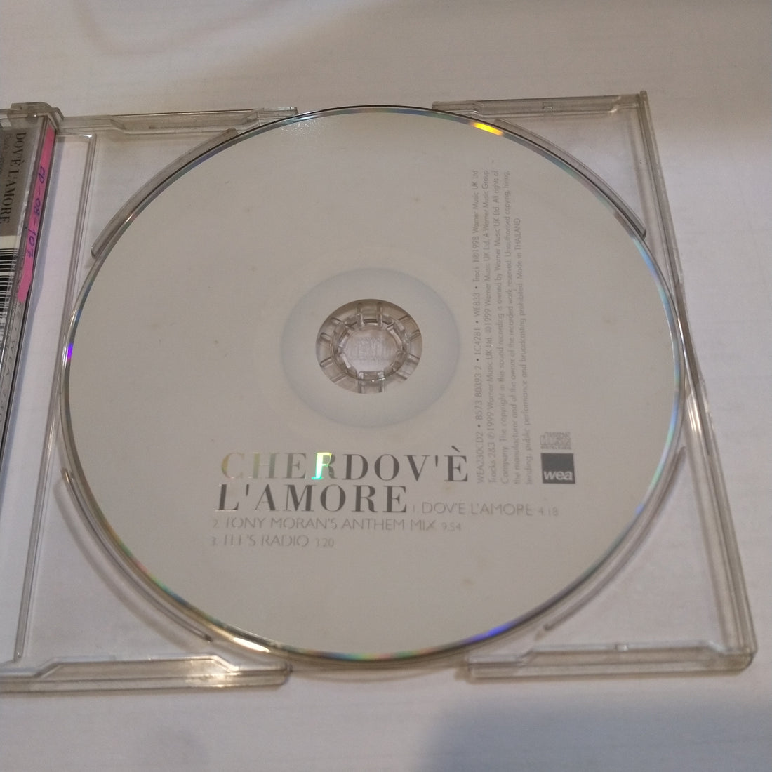 ซีดี Cher - Dov'è L'Amore CD VG