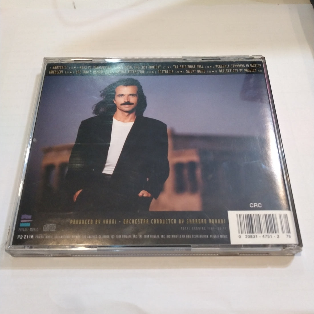 ซีดี Yanni With The Royal Philharmonic Concert Orchestra - Live At The Acropolis (CD) (VG+)