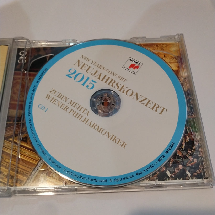 ซีดี Zubin Mehta, Wiener Philharmoniker - Neujahrskonzert 2015 = New Year Concert 2015 (CD) (VG+)