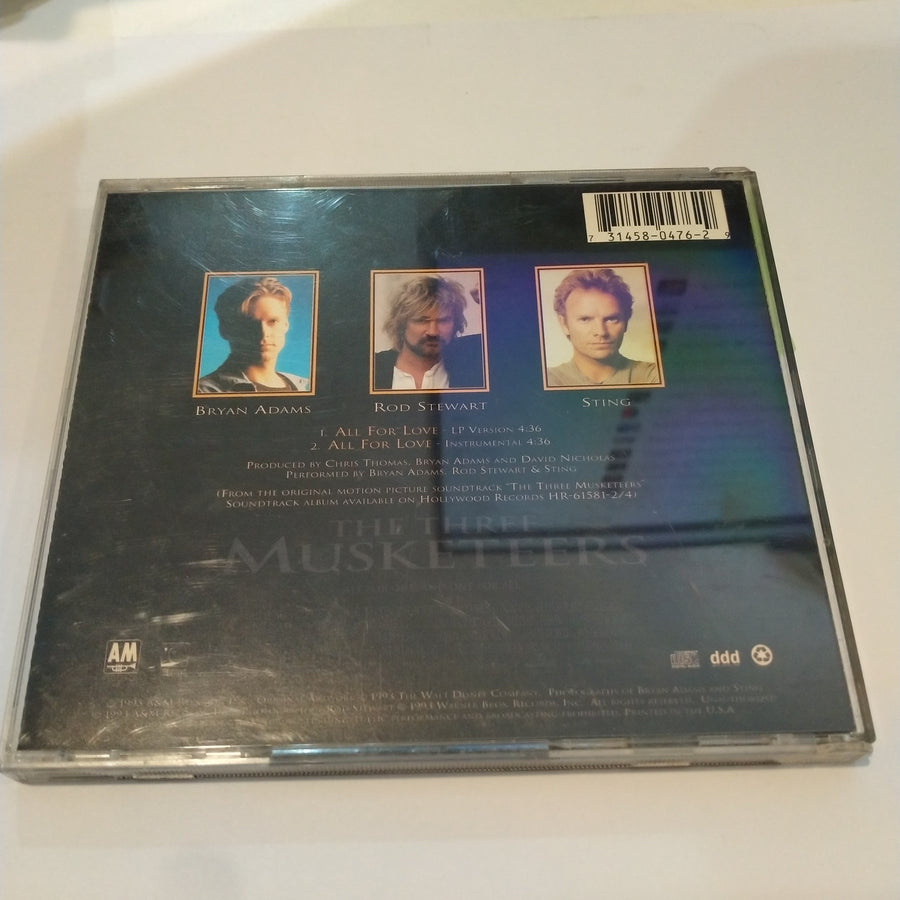 ซีดี Bryan Adams, Rod Stewart, Sting - All For Love CD VG+