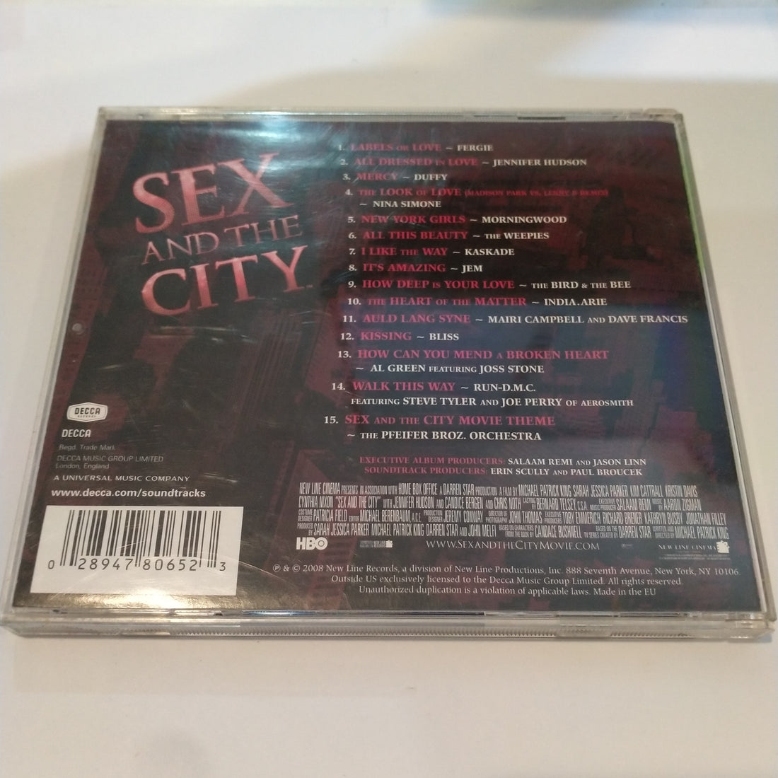 ซีดี Various - Sex And The City (Original Motion Picture Soundtrack) (CD) (G)