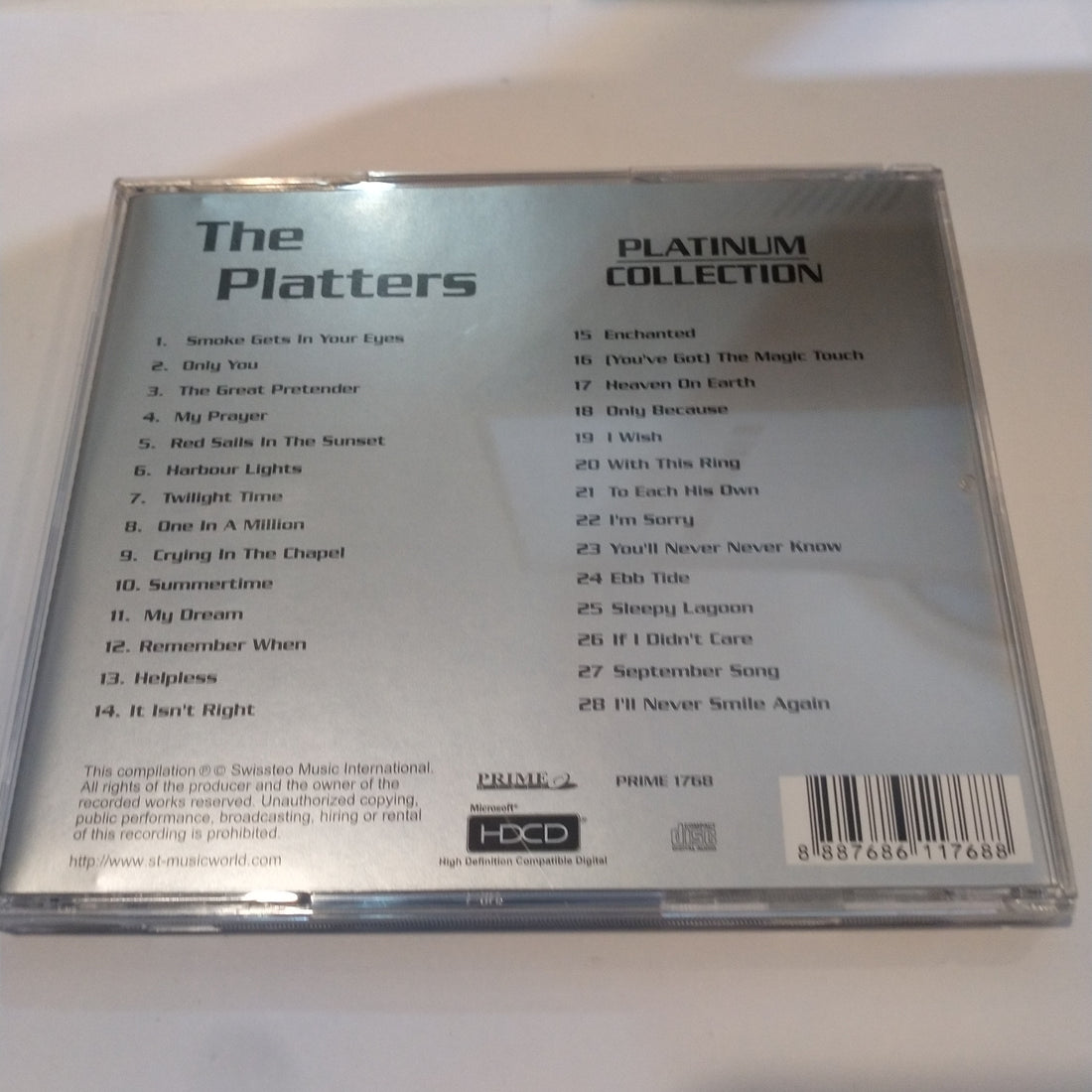 ซีดี The Platters - Platinum Collection (CD) (VG+) (HDCD)