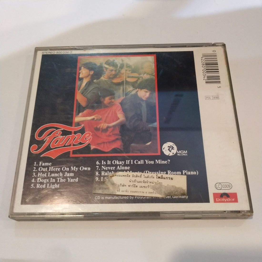 ซีดี Various - Fame (The Original Soundtrack From The Motion Picture) (CD) (VG+)