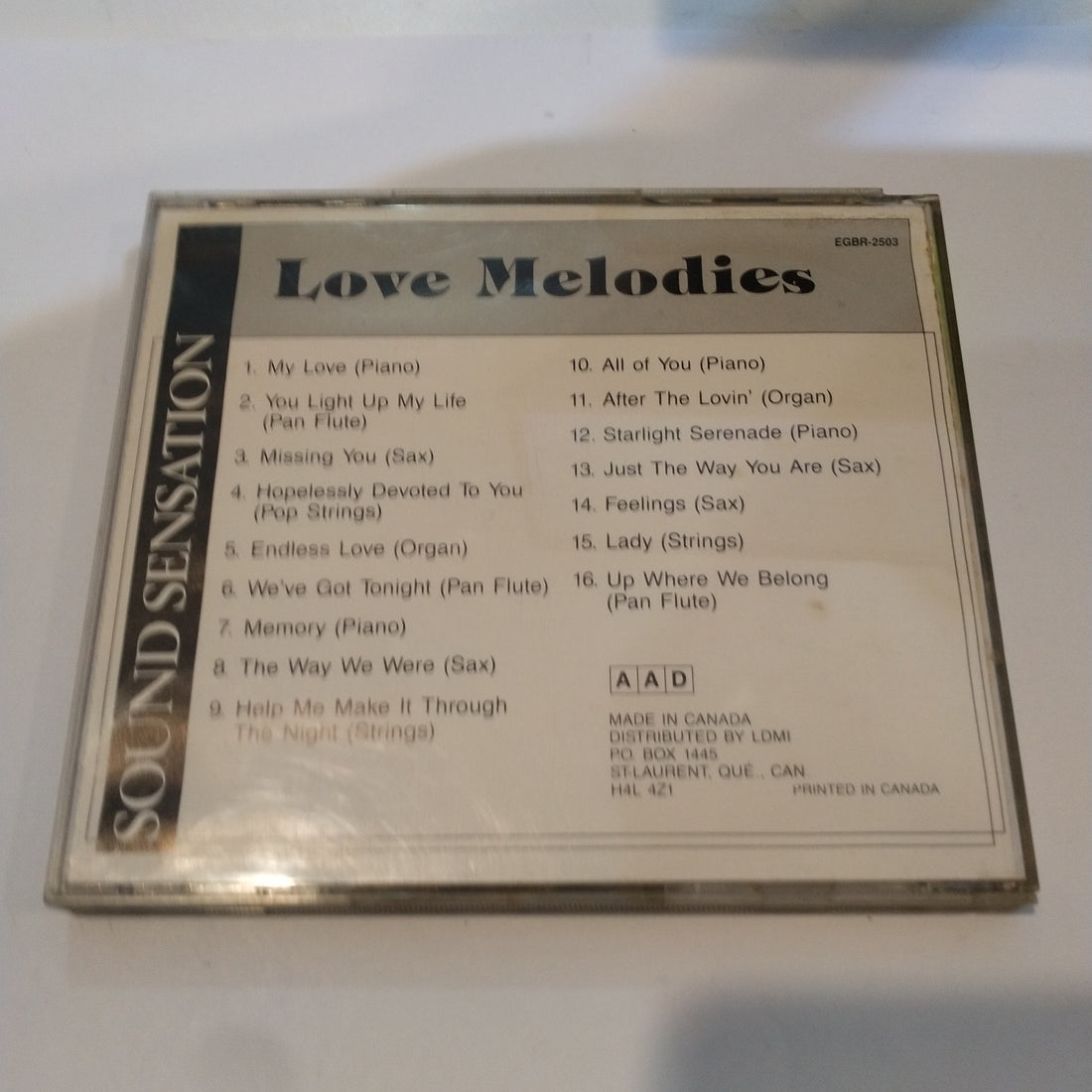 ซีดี Various - Love Melodies Instrumental CD VG+