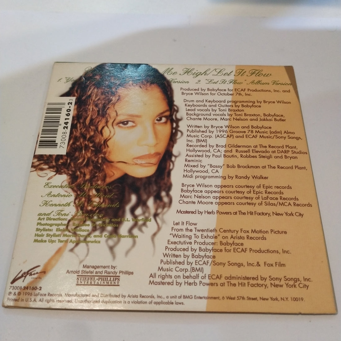 ซีดี Toni Braxton - You're Makin' Me High / Let It Flow (CD) (VG+)