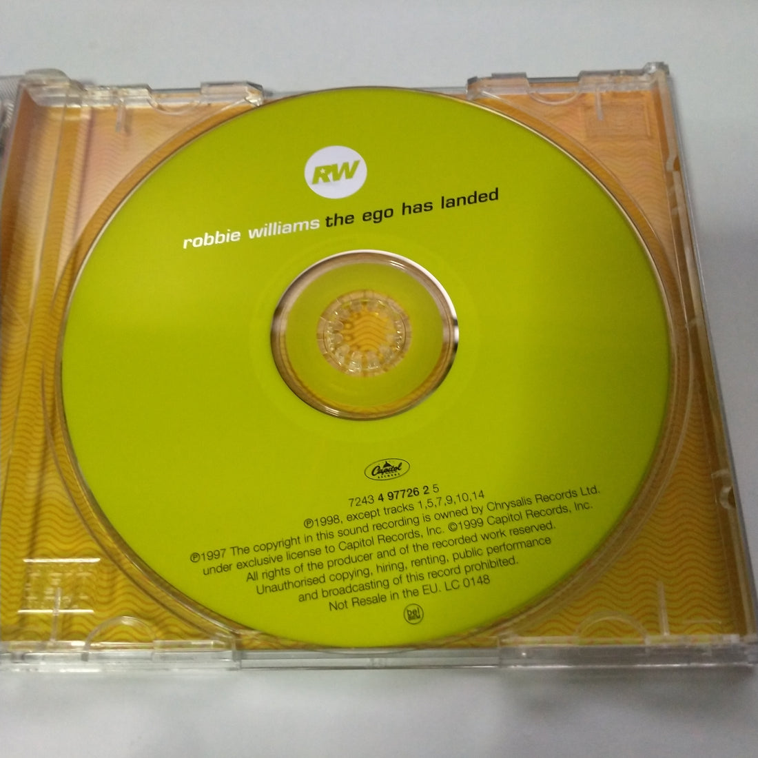 ซีดี Robbie Williams - The Ego Has Landed CD VG+