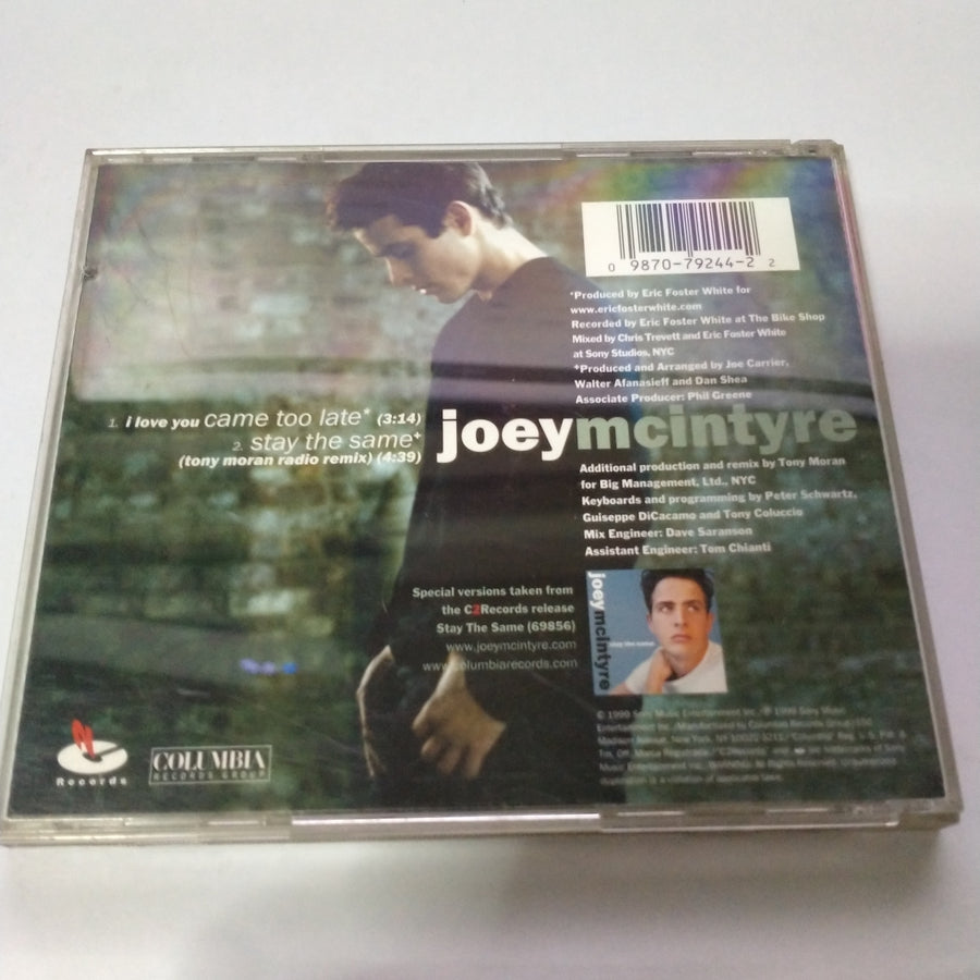 ซีดี Joey McIntyre - I Love You Came Too Late CD G+