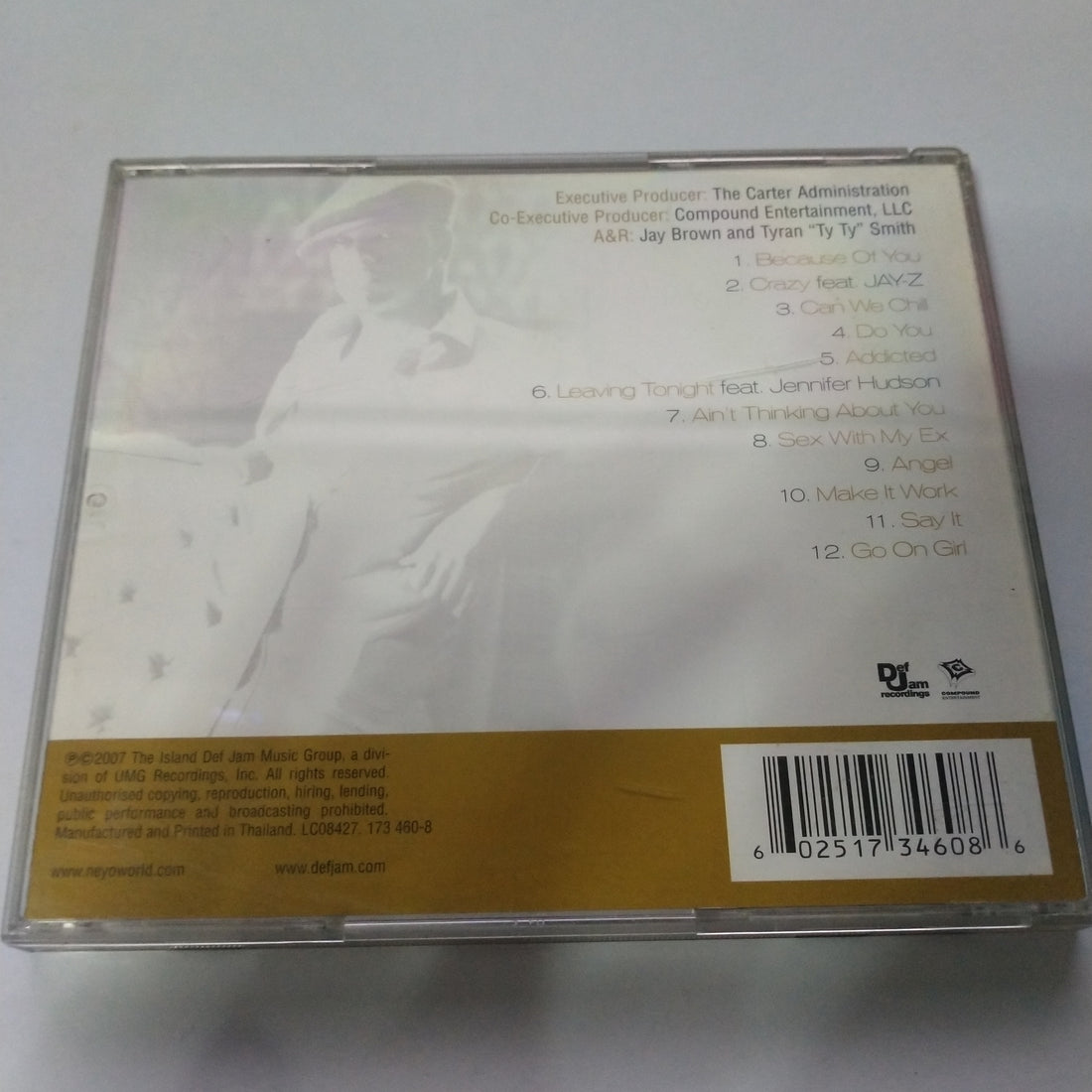 ซีดี Ne-Yo - Because Of You (CD) (VG)