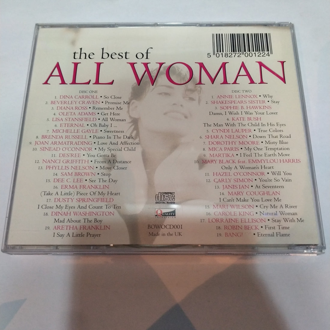 ซีดี Various - The Best Of All Woman Vol.1 (CD) (VG)