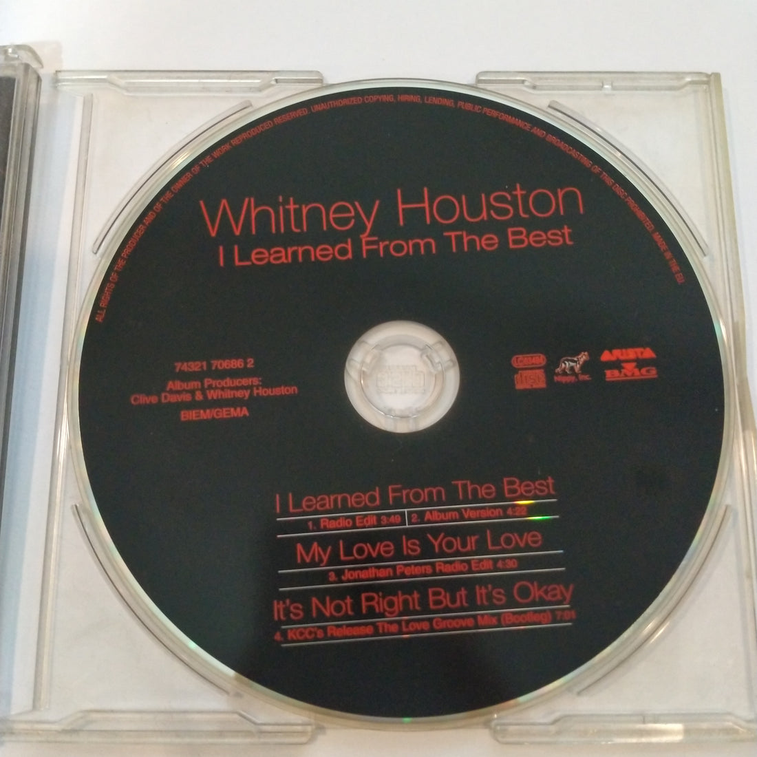 ซีดี Whitney Houston - I Learned From The Best (CD) (G+)