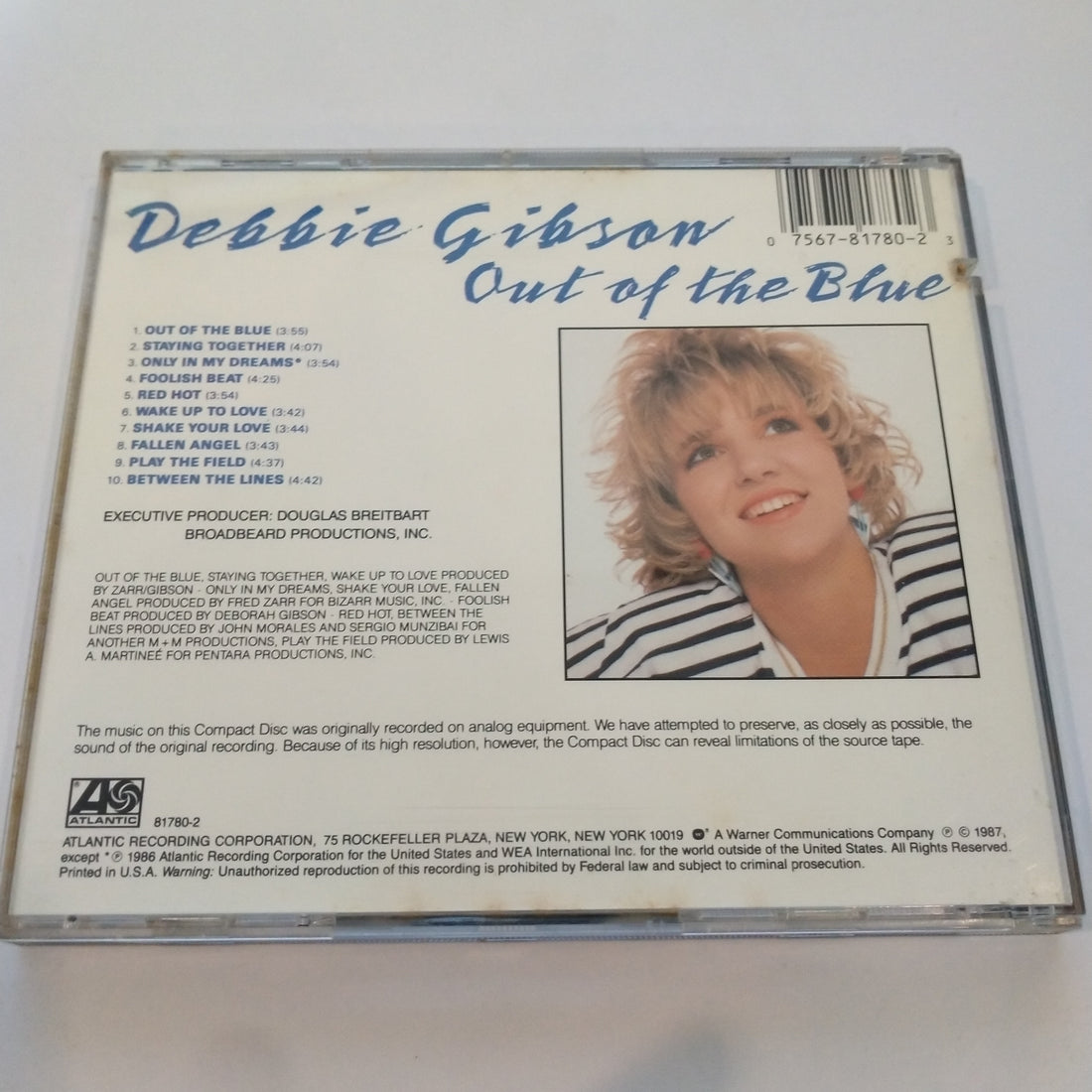 Debbie Gibson - Out Of The Blue (CD) (VG)