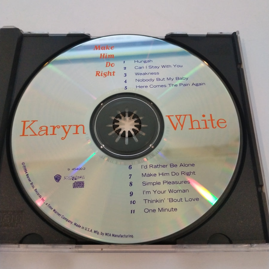 ซีดี Karyn White - Make Him Do Right CD VG+