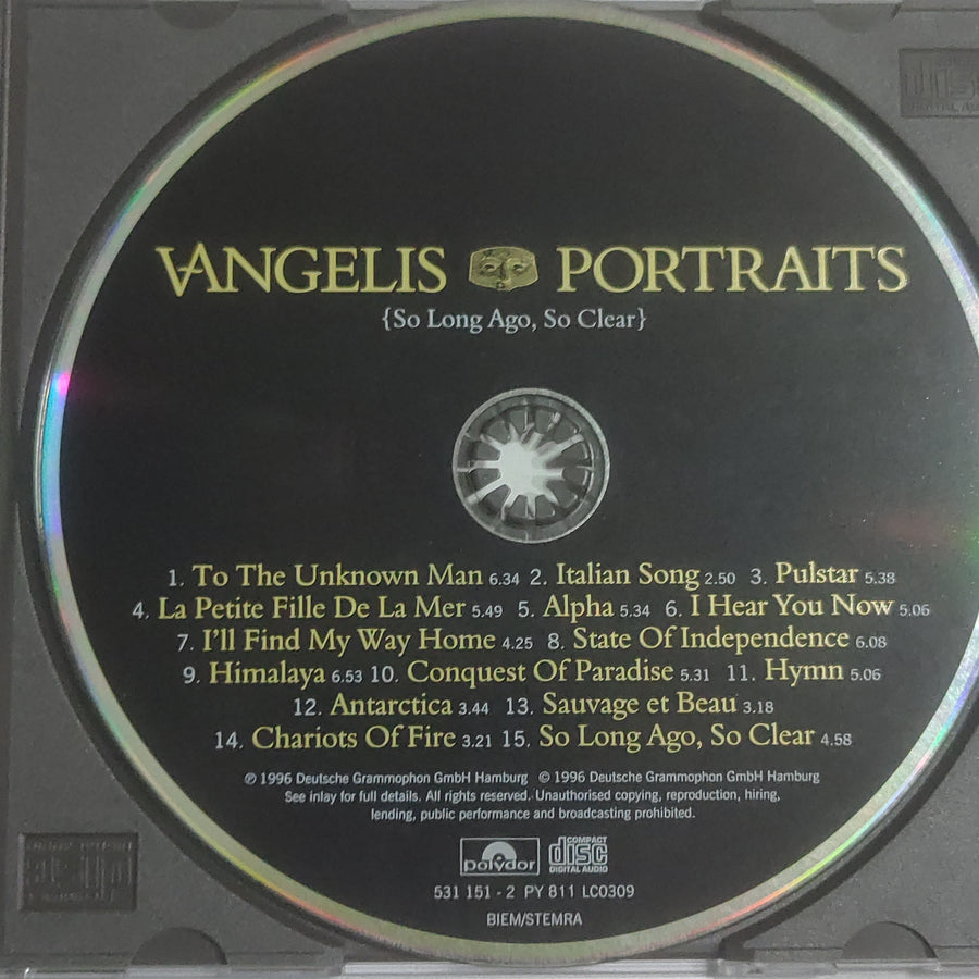 ซีดี Vangelis - Portraits {So Long Ago, So Clear} CD VG+