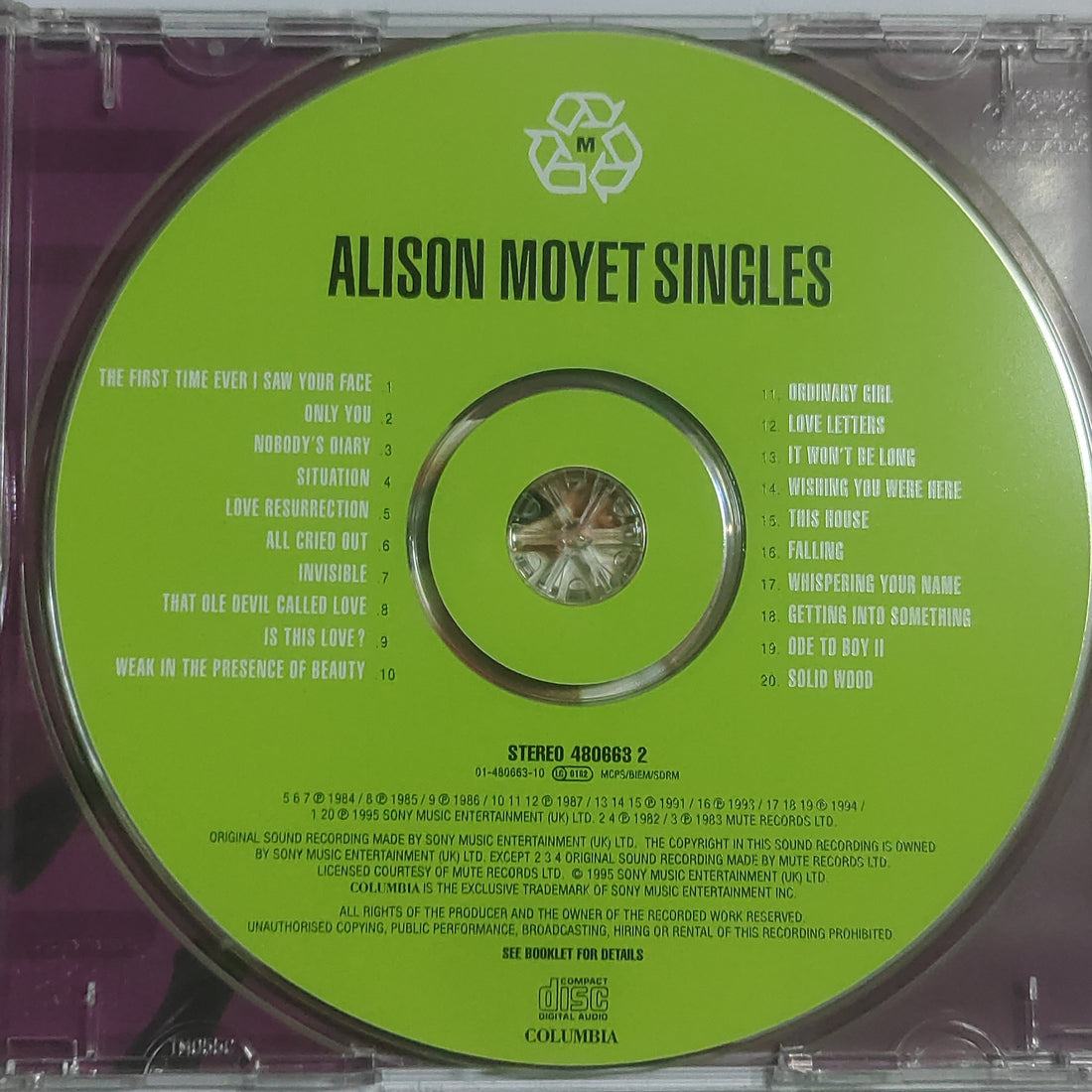 Alison Moyet - Singles (CD) (VG)