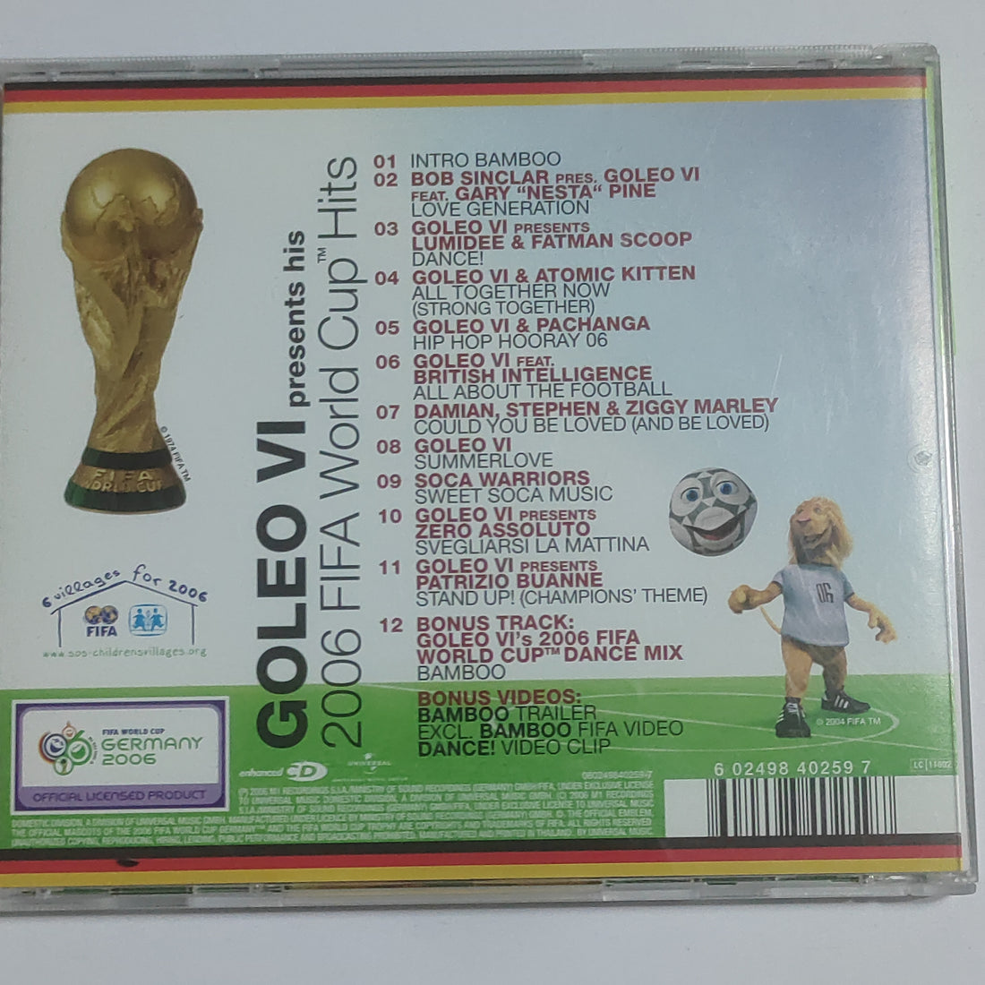 ซีดี Goleo VI - Presents His 2006 FIFA World Cup™ Hits CD VG+