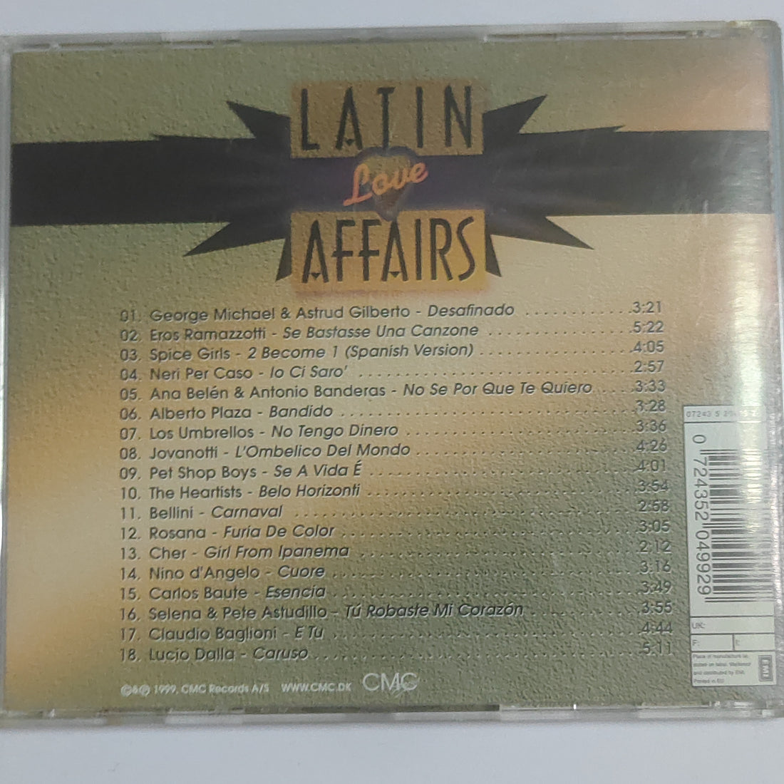 ซีดี Various - Latin Love Affairs (CD) (VG)