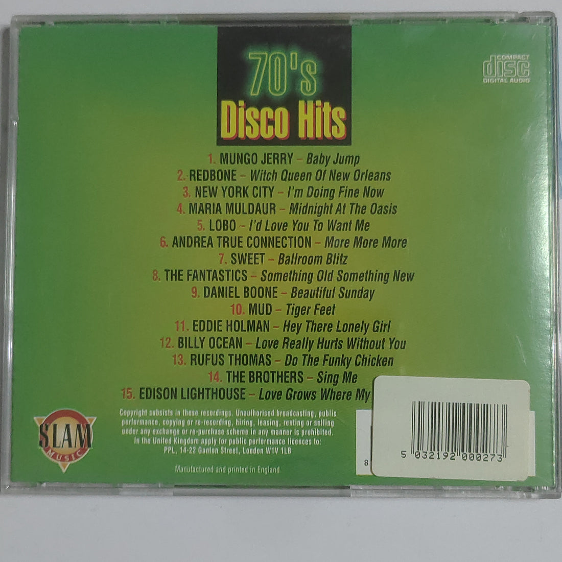 ซีดี Various - 70's Disco Hits (CD) (VG+)