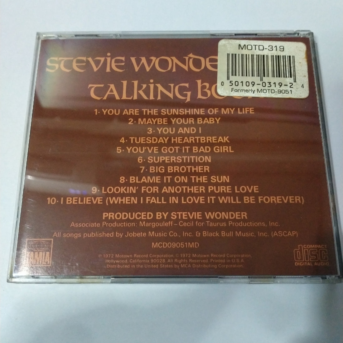 ซีดี Stevie Wonder - Talking Book (CD) (VG+)