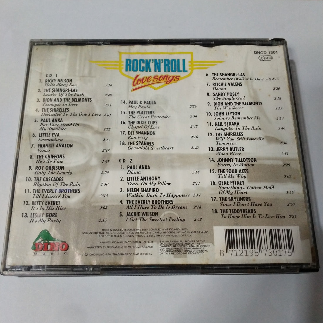 ซีดี Various - Rock'N'Roll Lovesongs (CD) (VG+)