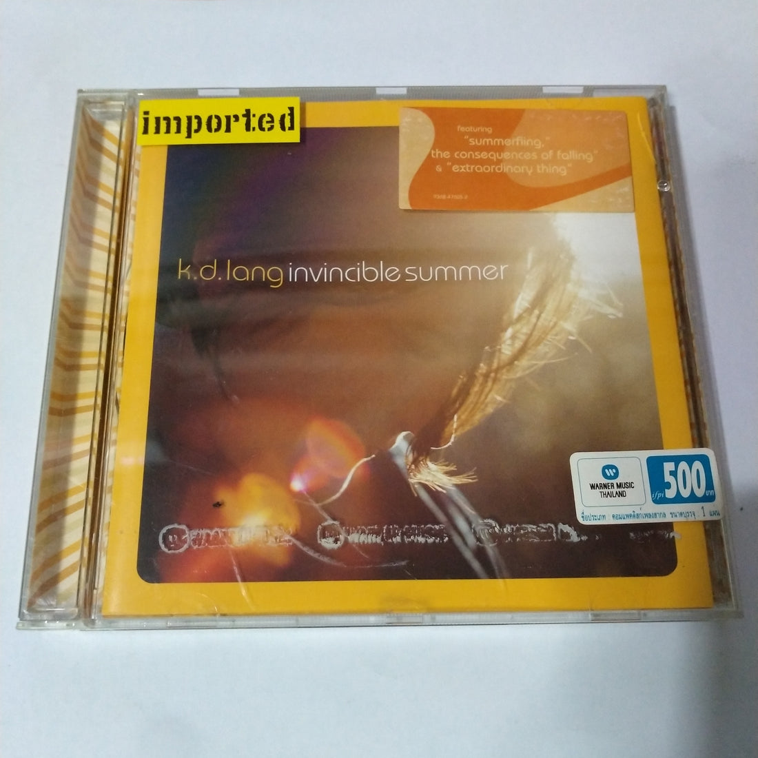 ซีดี k.d. lang - Invincible Summer CD VG