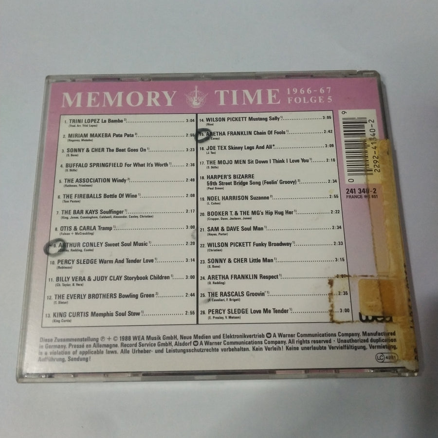 Various - Memory Time Folge 5:  1966 - 1967 (CD) (G+)