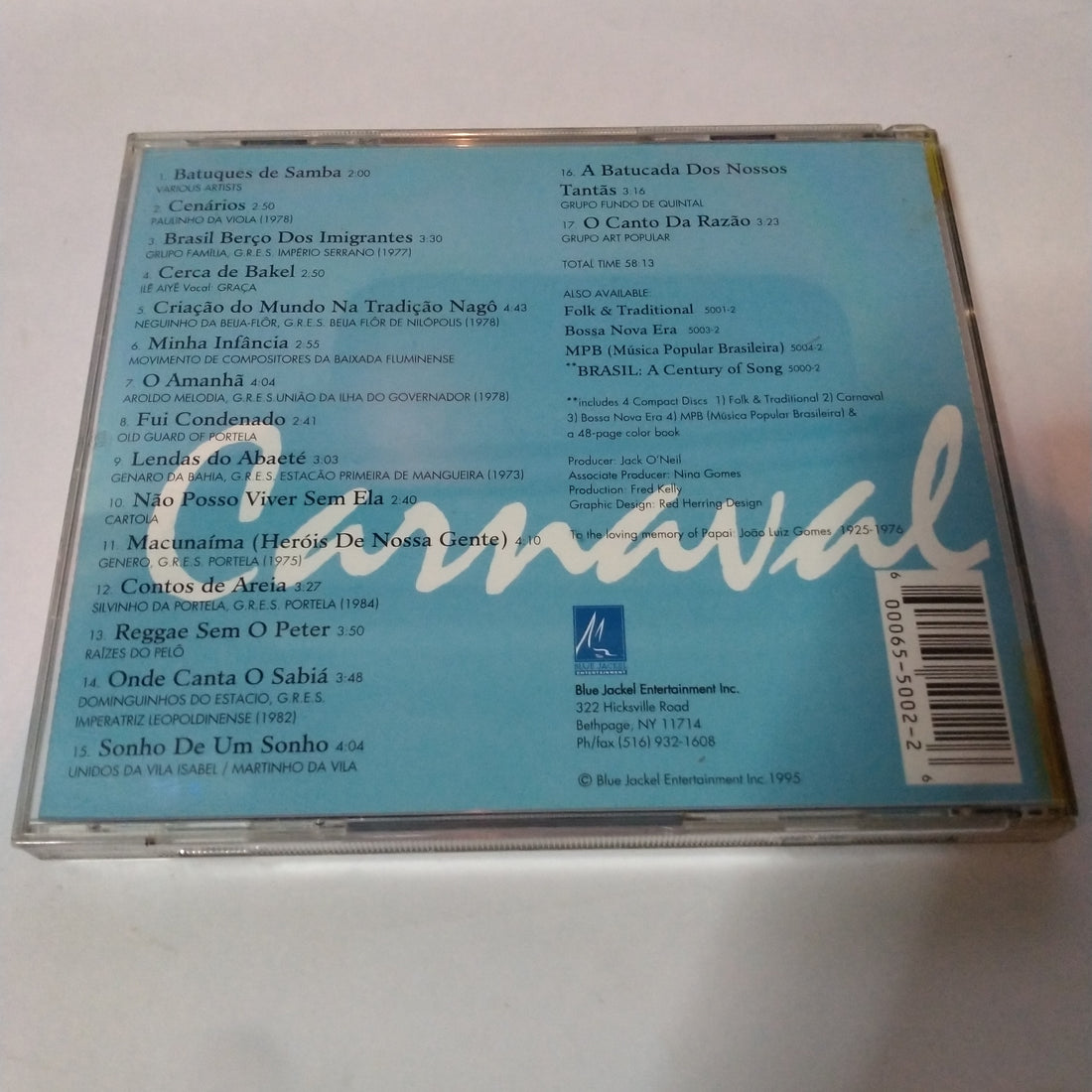 ซีดี Various - Brasil: A Century Of Song - Carnaval (CD) (VG+)