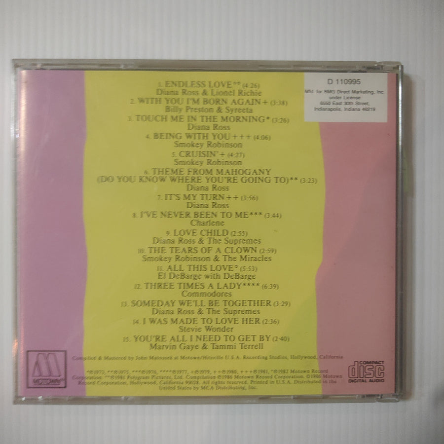 ซีดี Various - Endless Love (15 Of Motown's Greatest Love Songs) (CD) (VG+)