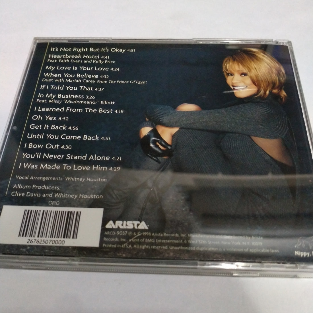 ซีดี Whitney Houston - My Love Is Your Love CD VG+