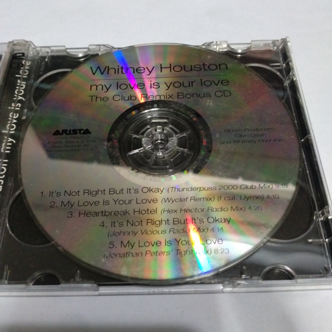 ซีดี Whitney Houston - My Love Is Your Love (CD) (VG+)