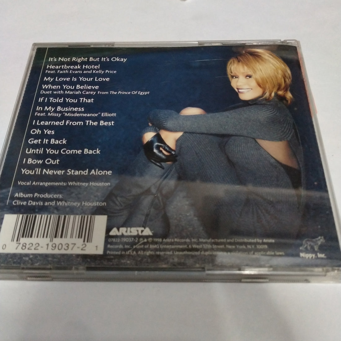 ซีดี Whitney Houston - My Love Is Your Love CD VG+